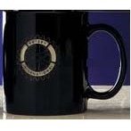 11.5 Oz. Stacking C Handle Black Ceramic Mug