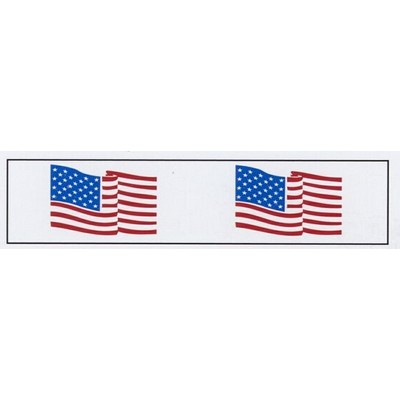 Stock Imprinted Polypro Tape 3" x 110yds (USA Flag)
