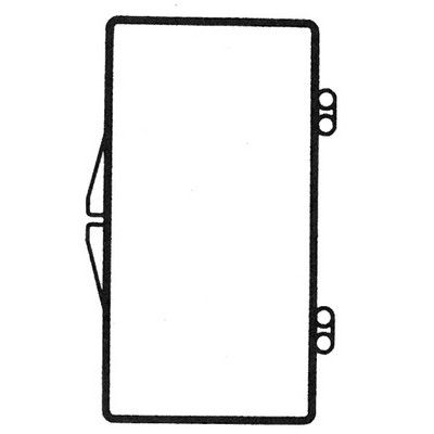 Rigid Clear Hinged Plastic Box (2 7/8"x1 3/16"x3/8")