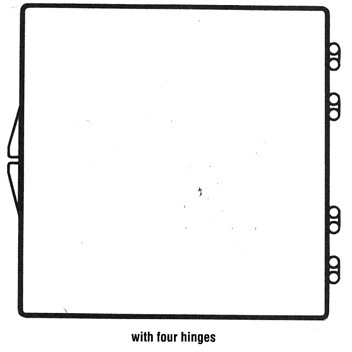 Rigid Clear Hinged Plastic Box (4 9/16"x4 9/16"x2")
