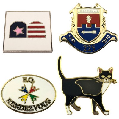 1.5'' Custom Hard Enamel Lapel Pin