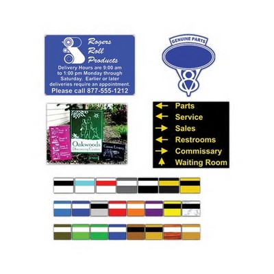 Engraved Plastic Sign (Up to 160 Square Inch)