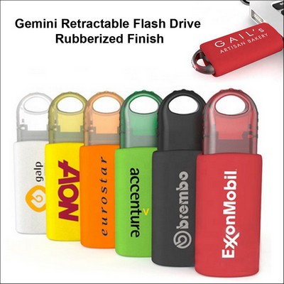 Gemini Retractable Flash Drive - 1 GB Memory
