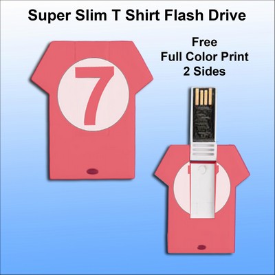 Super Slim T Shirt Flash Drive - 8 GB Memory