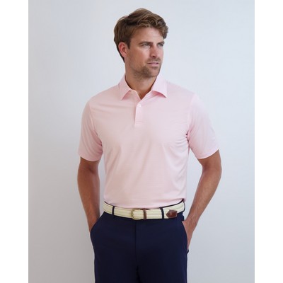 Fairway & Greene Men's Owens Stripe Tech Jersey Polo Shirt USA MADE