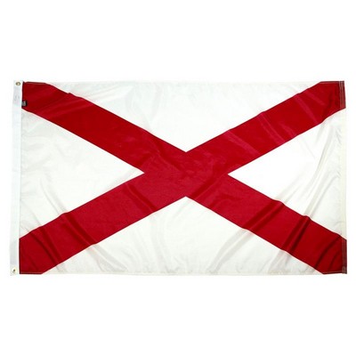 Alabama Indoor Parade Flag w/Pole Hem (3'x5')