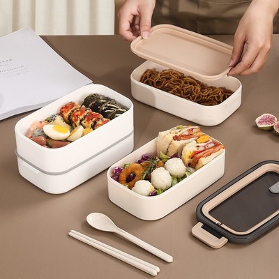 Double Layer Portable Lunch Box