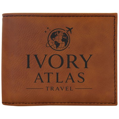 Rawhide Leatherette Bi-Fold Wallet w/ Flip ID Display