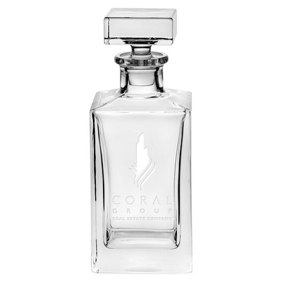 European Regal Square Crystal Decanter