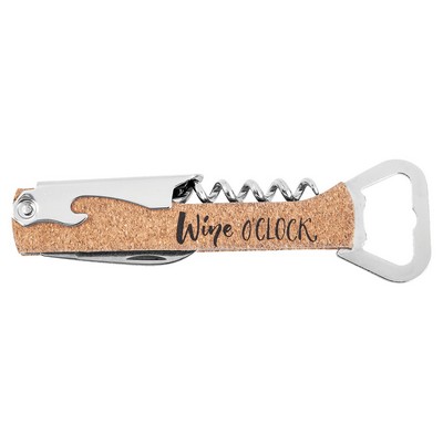 Leatherette Wine Bottle Opener