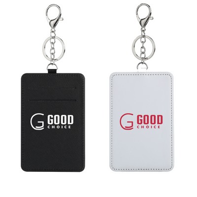 PU Leather Badge Holder