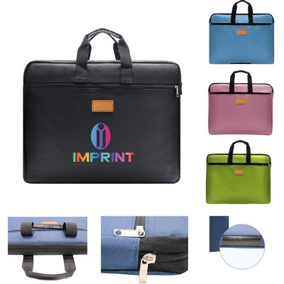 Zippered Oxford Cloth Laptop Bag