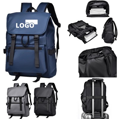 Travel Backpack w/ Luggage Strap & Waterproof Layers