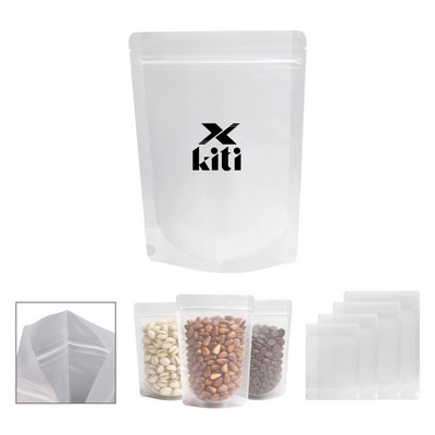 Reusable Frosted Food Bags Zipper Stand Up Pouches