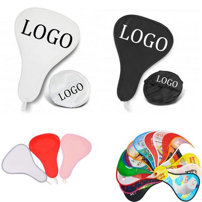 T Shape Foldable Fan With Pouch