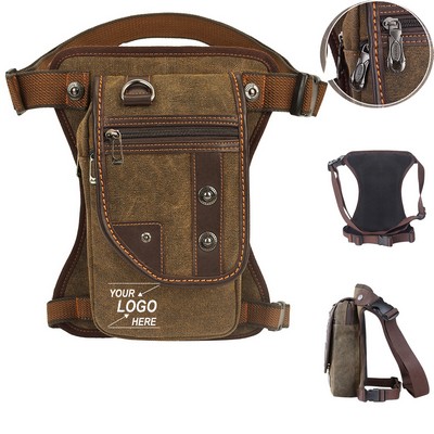 Motorcycle Canvas Multi-Pocket Drop Leg bag