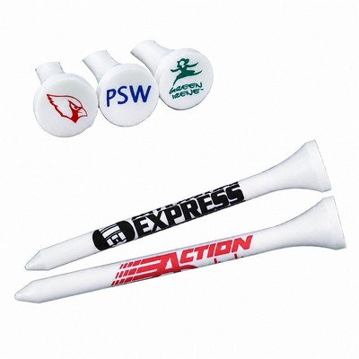 Bulk Tree Saver Eco Friendly Golf Tees 2 3/4" (Shank & Cup One Color Imprint)