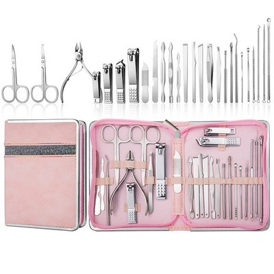 26-in-1 Manicure & Pedicure Kit with Portable Case