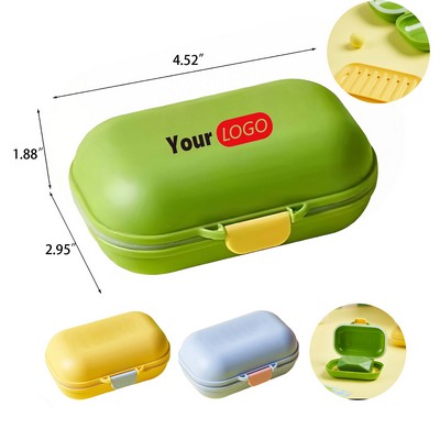 Portable Plastic Soap Box with Drain Tray