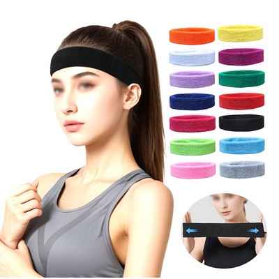 Terry Cloth Cotton Athletic Sports Headband