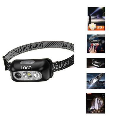Motion Sensor Head Lamp Flashlight