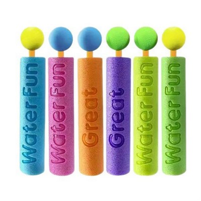 8.5" Straight Foam EVA Water Cannon - Summer Beach Pull-Out High-Pressure Squirt Gun for Water