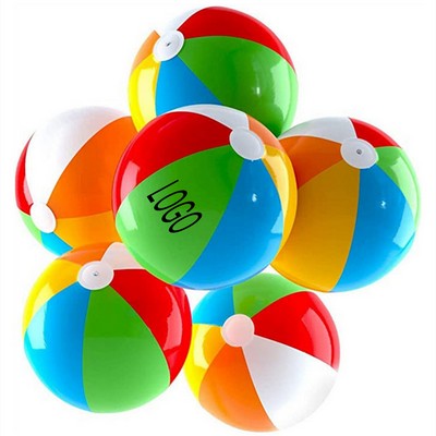 16" Inflatable Beach Ball With 6 Panels