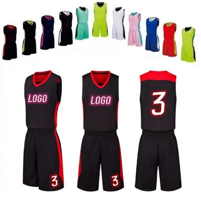 Adult Kids Basketball Sports Jersey Team Uniform Set