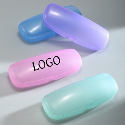 Plastic Semi Transparent Light Eyeglasses Case