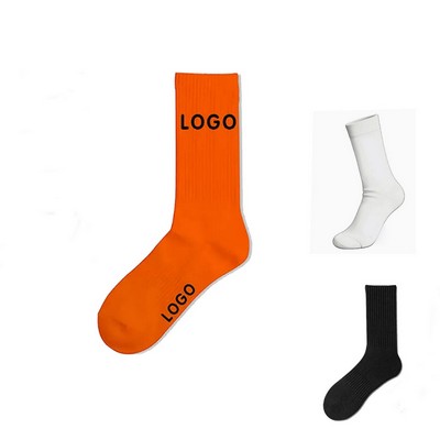 Cotton Jacquard Knit Socks