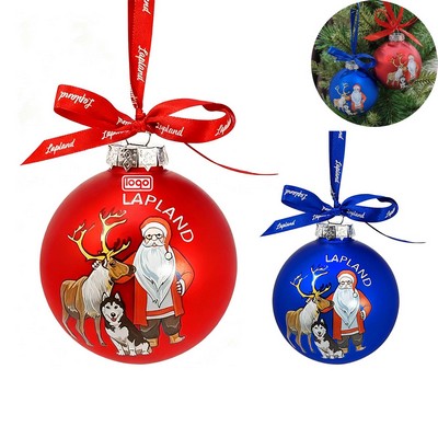 Glass Christmas Tree Ball Ornament