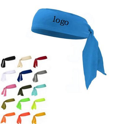 Moisture Wicking CoolMax Athletic Tie Headband