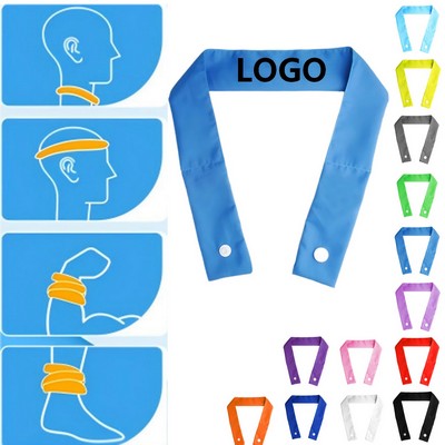 Reusable PE Bead Evaporative Cooling Neck Wrap