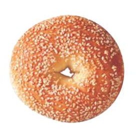 Sesame Bagel Promotional Magnet w/ Strip Magnet (8 Square Inch)