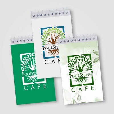 SimpliColor 3" x 5" Top-Bound Flip Notepad - Full-Color