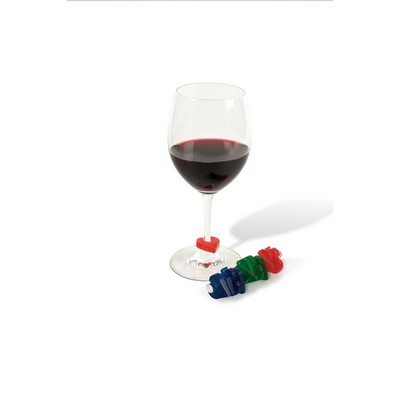 Full House Wine Glass ID Clips (Set of 12)