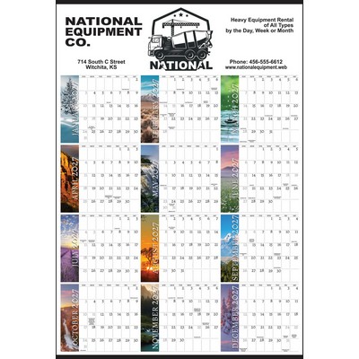 Year-In-View® Elements Large Memo Calendar