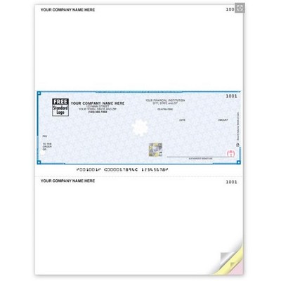 High Security Laser Unlined Multipurpose Checks (3 Part)