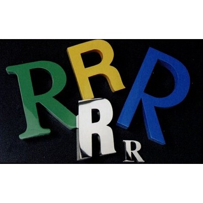 Reverse Channel Fabricated Stainless Finish 20" Letters w/ 1" Depth