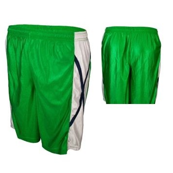 Adult Dazzle Cloth Short w/ Side Contrast X Panel & Piping (7" Inseam)