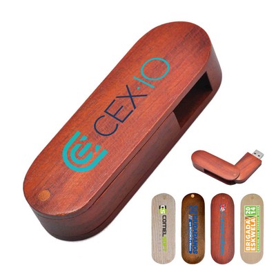 Wooden Twist Drive -4GB