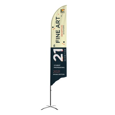 Flex Banner™ G7 Feather Flag Kit, Double-Sided 11'H