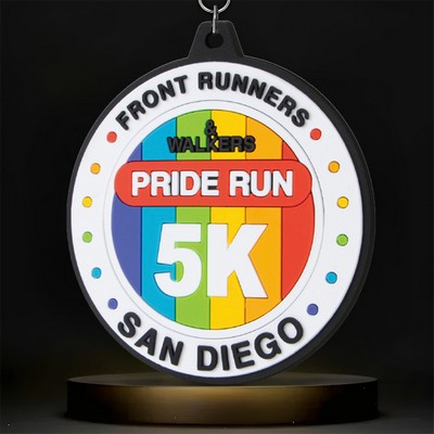 Custom Soft 2D PVC Medal (2" Round or 2.25"x1.5" Rectangle)
