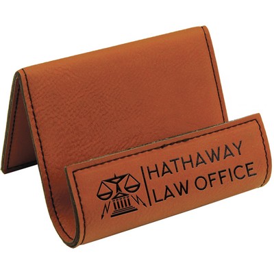 Leatherette Phone Easel (Rawhide Brown)