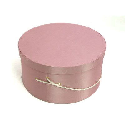 Pink Hat Box (12 3/4"x6 1/2")