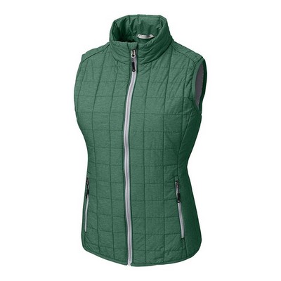 Cutter and Buck Ladies Rainier PrimaLoft® Eco Insulated Full Zip Puffer Vest