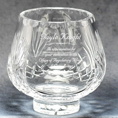 Crystal Rose Bowl - 7"