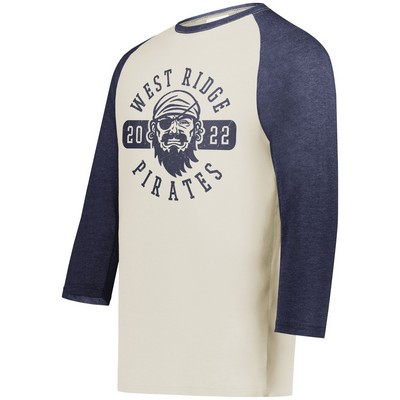 Augusta Sportswear Youth Gameday Vintage 3/4 Tee