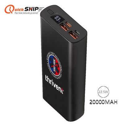 Hodges QuickCharge Power Bank 20000 with Custom Imprint