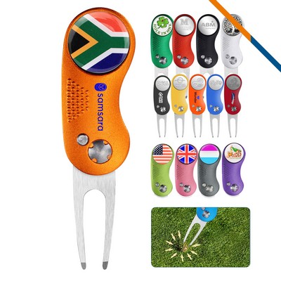 Kiro Foldable Ball Marker Golf Divot Tool